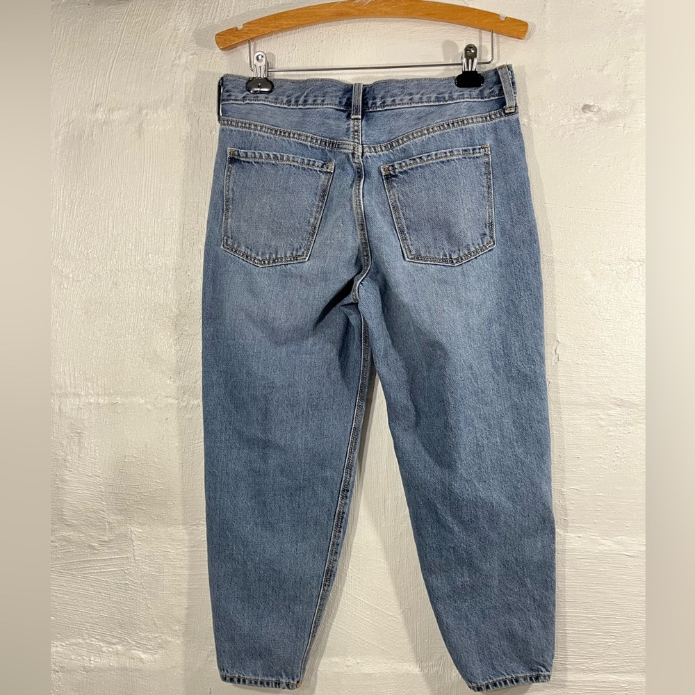 OLD NAVY BUTTON FLY HIGH RISE SLOUCHY TAPERD LEG (a407) - Picture 7 of 13